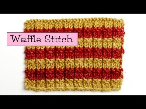 Fancy Stitch Combos - Waffle Stitch