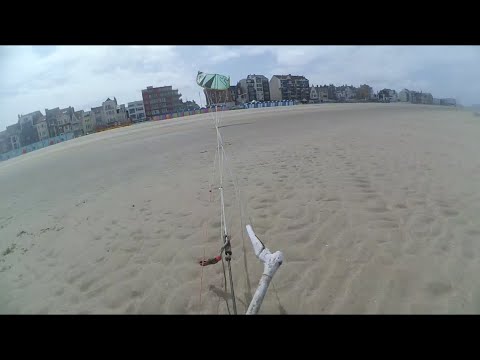 Crash à Dunkerque après une super session de kite