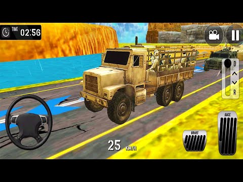 Troops Transport in Army Truck Driving Simulator - Android gameplay
