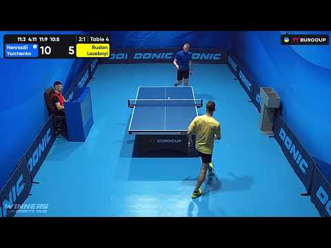 12:25 Hennadii Yurchenko - Ruslan Lazebnyi 21.07.2023 TT Euro.Cup Ukraine Star. TABLE 4