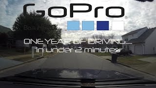 GoPro 1 year of driving under 2 minutes