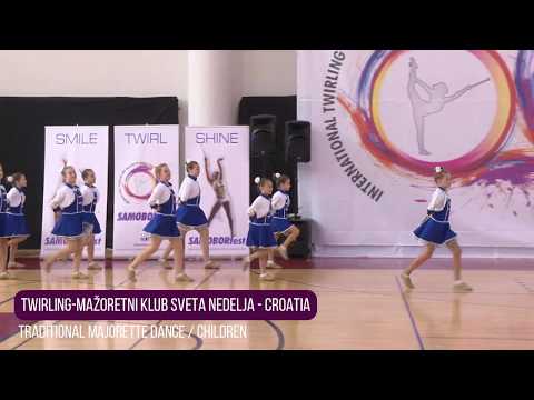 Twirling-mažoretni klub Sveta Nedelja - Traditional Majorette Dance Children 2018 SAMBORfest