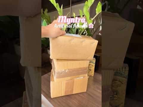 Myntra artificial flowers haul | home decor haul |link in description and community post