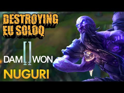 Destroying EU SoloQ: Damwon Nuguri - Ryze Top Lane - KDA 19/3/10
