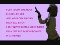 Nicki Minaj Up All Night Verse Lyrics Video