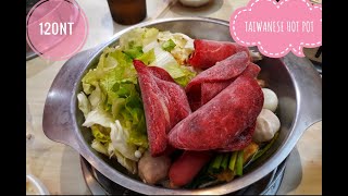 Taiwanese beef hot pot with intestines
