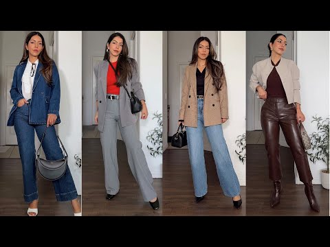 Business Casual Winter Outfits Style For Women Vintage Office Clothes 2023 #winteroutfits #winterwar