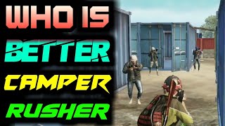 Who is Better Camper or Rusher | Advantage & Disadvantage of Camping & Rushing | PUBG Mobile