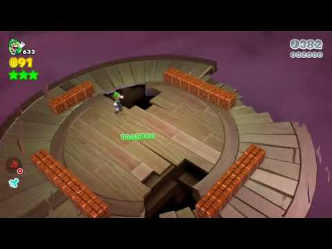 Super Mario 3D World (Switch) 6-2 Itemless Speedrun - Time: 23 (WR)