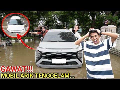 HUJAN TERUS!! MOBIL ARIK DKK H4NYUT KEBAWA BANJIR SAMPE BEGINI??😱 | Mikael TubeHD
