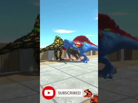 Superheroes Team Spinosaurus Dc Marvel Speed Race Championship   Animals Dinosaurs ARBS #shorts