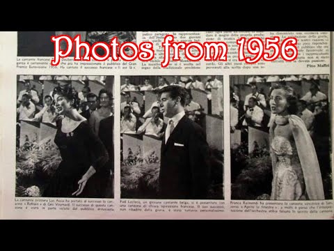 All Photos For the Participants from the 1956 Eurovision Song Contest (as of August)