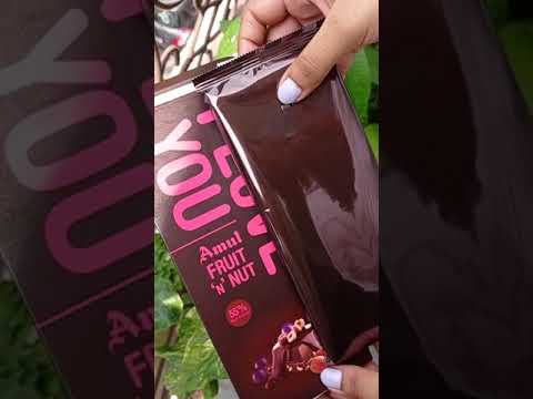 Amul Fruit ‘N' Nut Dark Chocolate #shorts
