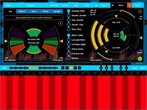 SYNTHSCAPER - The New Preset Designer - Demo for the iPad