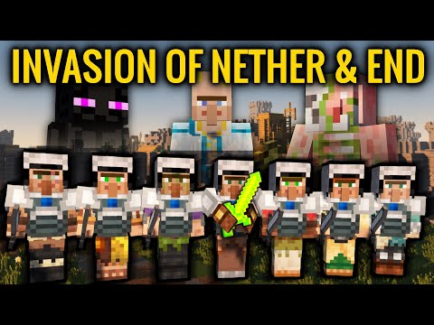 EPIC NPC WAR: Nether & End Invasion!