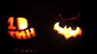Carving Pumpkins: One Direction & Batman