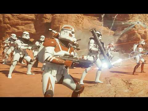 Clone Troopers vs Bounty Hunters - STAR WARS JEDI SURVIVOR NPC Wars