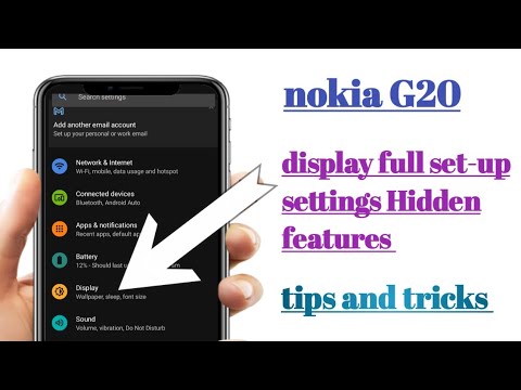 nokia G20 display set-up settings Hidden features how to use