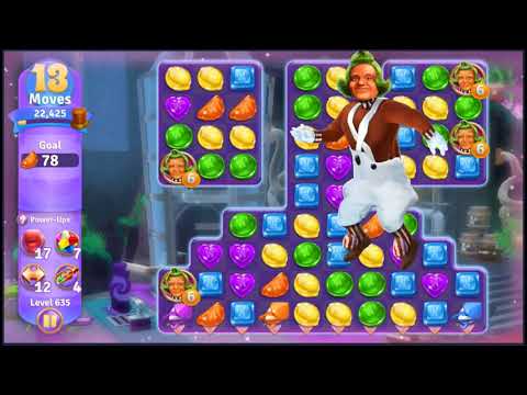 Wonka's World of Candy Level 635 - NO BOOSTERS + FULL STORY 🍫 | SKILLGAMING ✔️