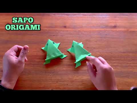 Sapo de papel - Como fazer  dobradura Origami