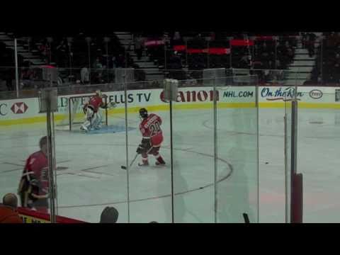 Calgary Flames vs. Vancouver Canucks- Sept. 21, 2010 - Warmup