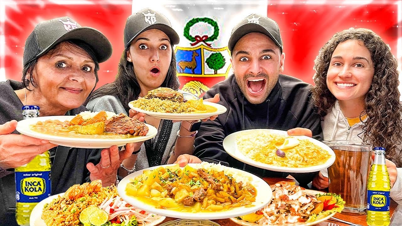 Mi hermana ESPAÑOLA ALUCINA con la COMIDA PERUANA!!