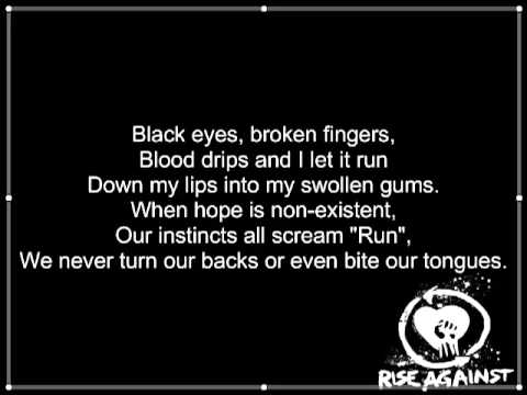 Rise Against - Behind Closed Doors (Lyrics)