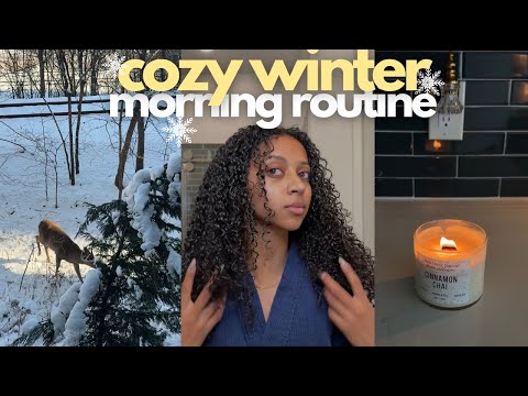 Cozy morning routine ❄️ | morning hygiene, selfcare, & slow morning |