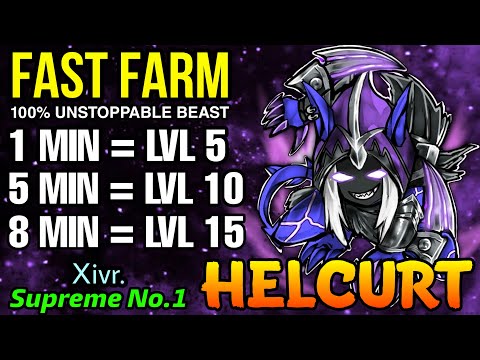 Super Fast Farm! Helcurt The Unstoppable Beast!! - Supreme No.1 Helcurt by Xivr. - MLBB