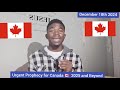 URGENT PROPHECY FOR CANADA 2025 AND BEYOND EVANG PEREZ NDI