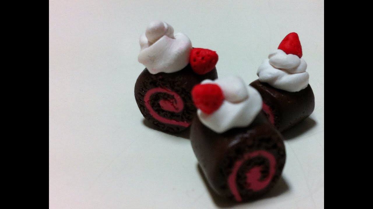 roll cake tutorial~polymer clay