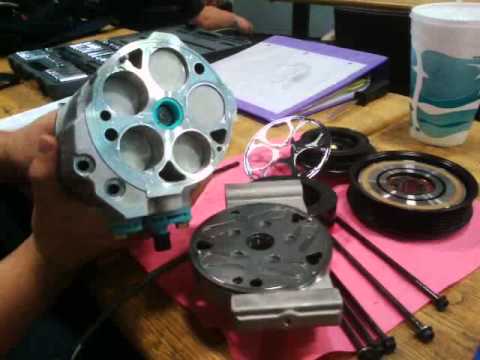 2006 Honda Civic A/C compressor operation (disassembled)