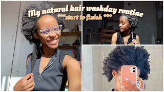 Natural hair washday routine 4c hair start to fini