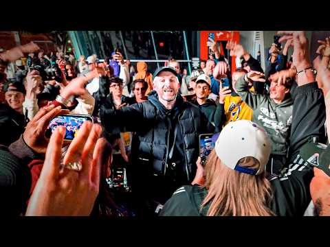 Harry Mack STUNS Crowd with Freestyle Outside Lakers vs. Knicks Game