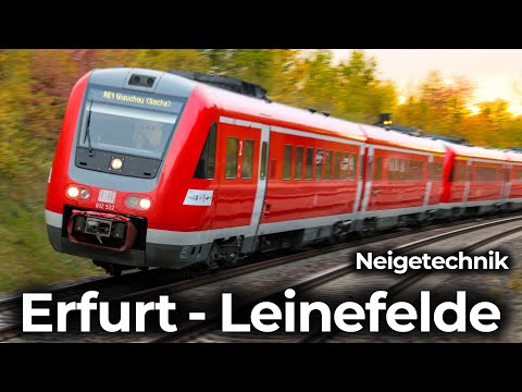 Neigetechnik unter dem Regenbogen | Führerstandsmitfahrt Erfurt - Leinefelde | RegioSwinger – BR 612