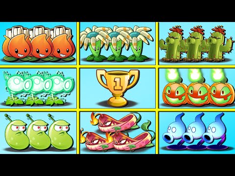 PvZ 2 Tournament 8 Best Multi-Hit Team Plants - Who Will Win? - Plant vs Plant