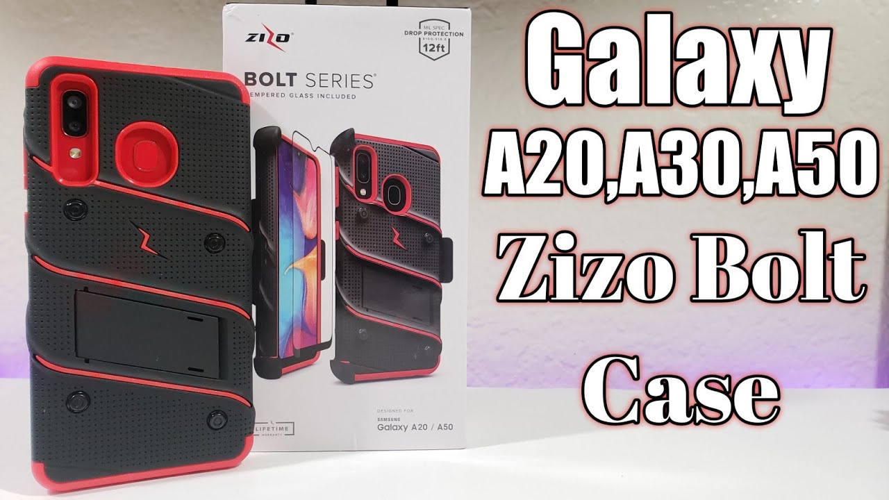 Samsung Galaxy A20,A30,A50 Zizo Bolt Series Case