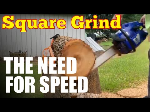 Dialing In Square Grind Chainsaw Chain!  The Quest For Faster Chain!