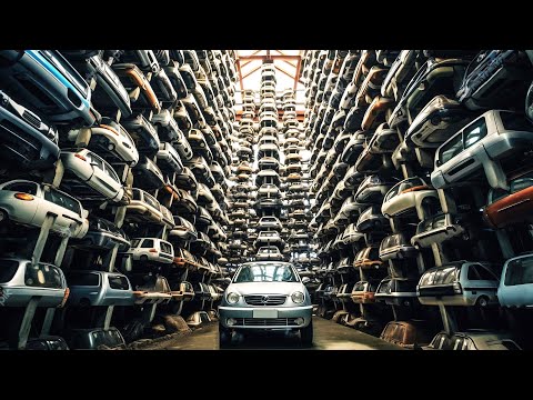 How 1 MILLION Cars are Stacked Inside Car Transport Ship?