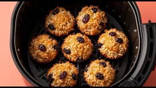 Air Fryer Coconut Oat Energy Bites | You'll Never Buy Energy Bars Again! 🥥✨