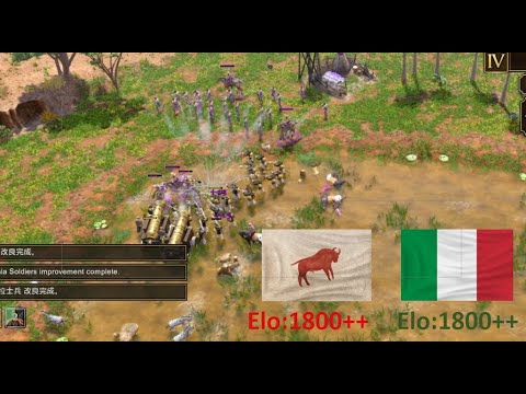 [AoE3]Lakota V Italy = under123(op123) VS LoOk_tOm__230426 Age of Empire 3 世紀帝國三 [Vid.No71]