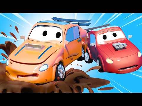 Tomova Autopraonica u Auto Gradu 💧 Nevaljalac Tyker - Crtani sa kamionima za djecu