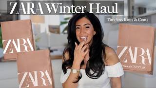 ZARA Winter Haul | Timeless Knit Wear & Classic Coats