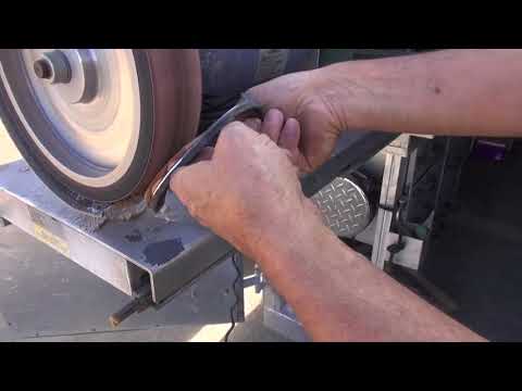 Grinding Leather Wedge Pad to Fit