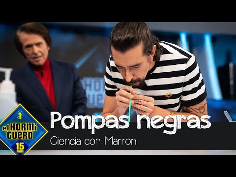 Pompas negras, así ha sido el mágico experimento de Marron - El Hormiguero