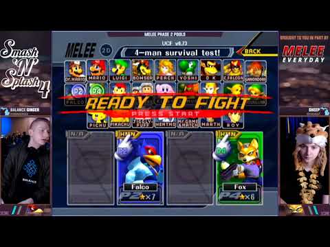 Smash'N'Splash 4 PHASE 2 POOLS - Balance | Ginger (Falco) vs Sheep (Fox)