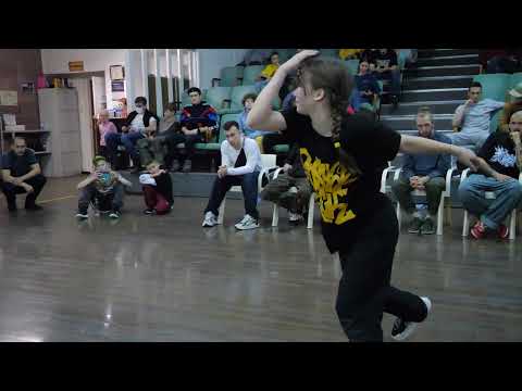 kids pro top8 bgirl POSYA ROCK vs bboy Leo г.Тула - "ALL OPTION" break dance battle