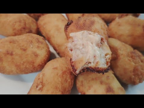 CROQUETAS DE PAVO, PANCETA Y JAMÓN SERRANO