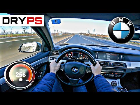 BMW 530d F10 - TOP SPEED DRIVE ON GERMAN AUTOBAHN - POV