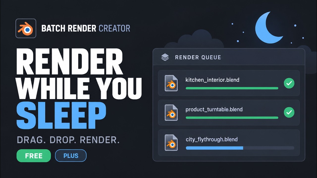 Batch Render Creator - Render Queue For Blender